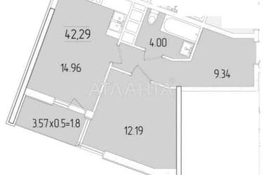 1-комнатная квартира по адресу ул. Краснова (площадь 42,5 м²) - Atlanta.ua - фото 31