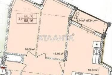 2-кімнатна квартира за адресою вул. Чубаївська (площа 68 м²) - Atlanta.ua - фото 32