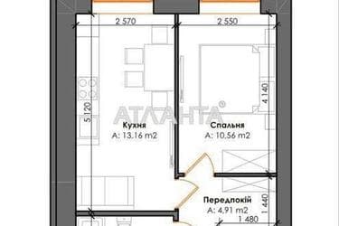 1-комнатная квартира по адресу ул. Институтская (площадь 32,7 м²) - Atlanta.ua - фото 32