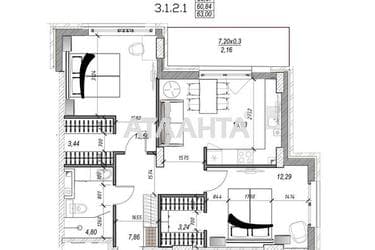 2-кімнатна квартира за адресою Фонтанська дор. (площа 69,6 м²) - Atlanta.ua - фото 22