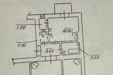 2-кімнатна квартира за адресою вул. Лермонтова Михайла (площа 54 м²) - Atlanta.ua - фото 18