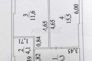 1-комнатная квартира по адресу ул. Вильямса ак. (площадь 37,5 м²) - Atlanta.ua - фото 18