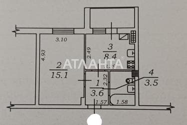 1-room apartment apartment by the address st. Proezdnaya (area 33 m²) - Atlanta.ua - photo 20