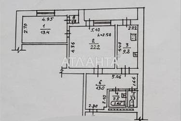 2-кімнатна квартира за адресою Фонтанська дор. (площа 66,5 м²) - Atlanta.ua - фото 26