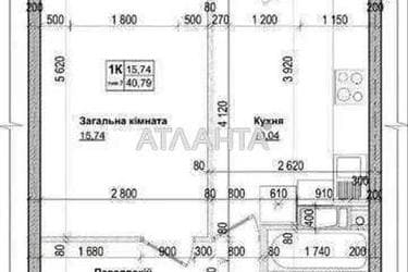 1-комнатная квартира по адресу ул. Озерная (площадь 40,8 м²) - Atlanta.ua - фото 28