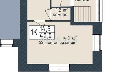 1-кімнатна квартира за адресою вул. Промислова (площа 41,3 м²) - Atlanta.ua - фото 11