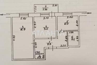 2-комнатная квартира по адресу ул. Гвардейская (площадь 47,3 м²) - Atlanta.ua - фото 29