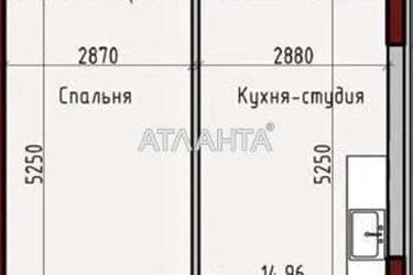 1-комнатная квартира по адресу ул. Донского Дмитрия (площадь 41,8 м²) - Atlanta.ua - фото 7