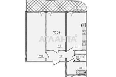 1-комнатная квартира по адресу ул. Краснова (площадь 77,2 м²) - Atlanta.ua - фото 15