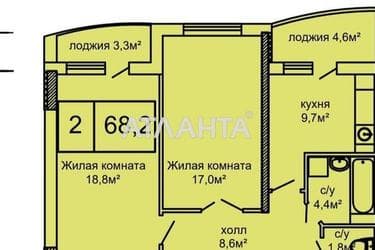 2-кімнатна квартира за адресою вул. Костанді (площа 68,2 м²) - Atlanta.ua - фото 18