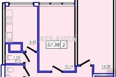 2-комнатная квартира по адресу ул. Жемчужная (площадь 57 м²) - Atlanta.ua - фото 12
