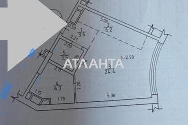 1-комнатная квартира по адресу ул. Каманина (площадь 44 м²) - Atlanta.ua - фото 19
