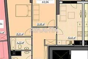 2-rooms apartment apartment by the address st. Kurortnyy per (area 64 m²) - Atlanta.ua - photo 7