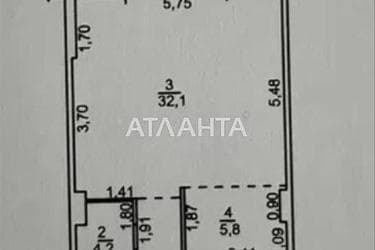 1-кімнатна квартира за адресою Фонтанська дор. (площа 54 м²) - Atlanta.ua - фото 15