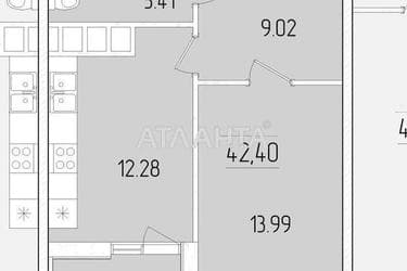1-комнатная квартира по адресу ул. Краснова (площадь 42,4 м²) - Atlanta.ua - фото 11
