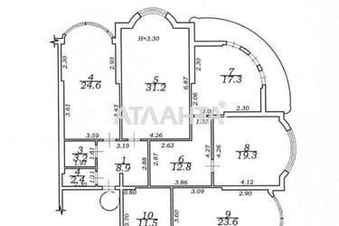 Багатокімнатна квартира за адресою Сабанський пров. (площа 159 м²) - Atlanta.ua - фото 36