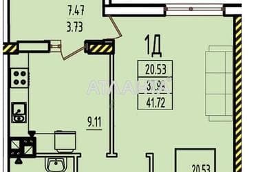 1-комнатная квартира по адресу ул. Строительная (площадь 42 м²) - Atlanta.ua - фото 7