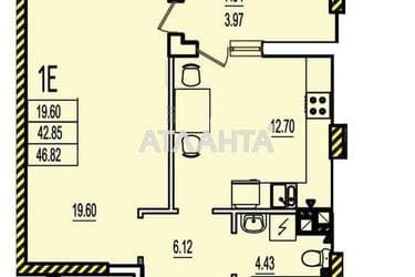 1-комнатная квартира по адресу ул. Строительная (площадь 47 м²) - Atlanta.ua - фото 7