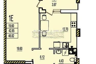 1-комнатная квартира по адресу ул. Строительная (площадь 47 м²) - Atlanta.ua - фото 7