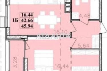 1-комнатная квартира по адресу ул. Франко Ивана (площадь 44,6 м²) - Atlanta.ua - фото 9