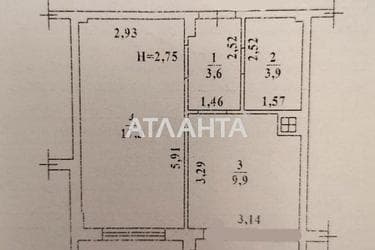 1-room apartment apartment by the address st. Raduzhnyy m n (area 47,8 m²) - Atlanta.ua - photo 20