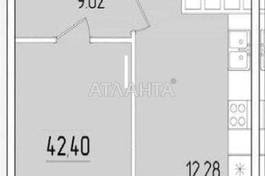 1-room apartment apartment by the address st. Krasnova (area 41,8 m²) - Atlanta.ua - photo 22