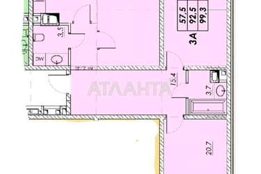 3-rooms apartment apartment by the address st. Prokhorovskaya Khvorostina (area 98,3 m²) - Atlanta.ua - фото 24