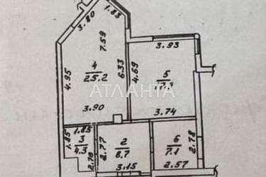 1-room apartment apartment by the address st. Srednefontanskaya (area 69 m²) - Atlanta.ua - photo 24