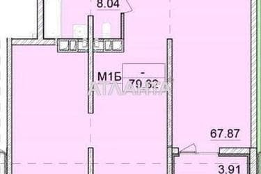 2-кімнатна квартира за адресою вул. Франка Івана (площа 79,8 м²) - Atlanta.ua - фото 17