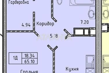 1-room apartment apartment by the address st. Shevchenko pr (area 66,2 m²) - Atlanta.ua - photo 10