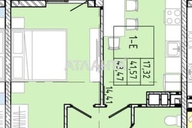 1-комнатная квартира по адресу ул. Франко Ивана (площадь 43,5 м²) - Atlanta.ua - фото 12