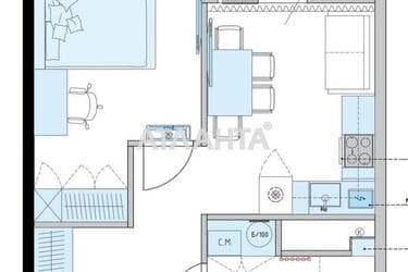 1-комнатная квартира по адресу ул. Краснова (площадь 42,9 м²) - Atlanta.ua - фото 15