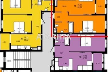 1-кімнатна квартира за адресою вул. Роксоляни (площа 48 м²) - Atlanta.ua - фото 12