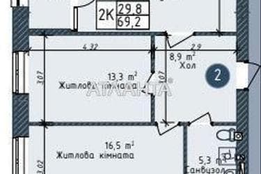 2-кімнатна квартира за адресою вул. Промислова (площа 69,2 м²) - Atlanta.ua - фото 10