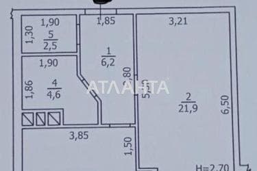 1-комнатная квартира по адресу ул. Жаботинского (площадь 51 м²) - Atlanta.ua - фото 35