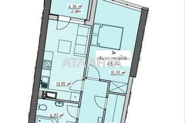 1-комнатная квартира по адресу Курортный пер. (площадь 43 м²) - Atlanta.ua - фото 14