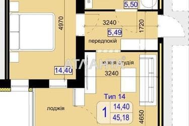 1-комнатная квартира по адресу ул. Андрея Шептицкого (площадь 45,1 м²) - Atlanta.ua - фото 26