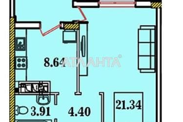 1-кімнатна квартира за адресою вул. Будівельна (площа 43 м²) - Atlanta.ua - фото 10