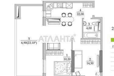2-rooms apartment apartment by the address st. Vilyamsa ak (area 59 m²) - Atlanta.ua - photo 22
