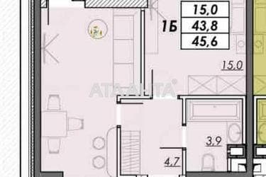 1-кімнатна квартира за адресою Овідіопольська дор. (площа 45,5 м²) - Atlanta.ua - фото 9