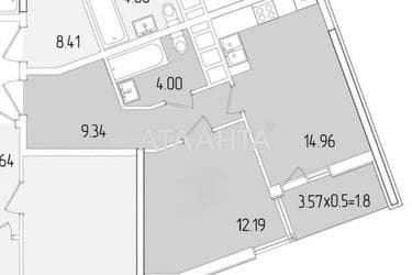 1-room apartment apartment by the address st. Krasnova (area 41,4 m²) - Atlanta.ua - photo 14