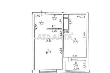 1-комнатная квартира по адресу ул. Варненская (площадь 45,3 м²) - Atlanta.ua - фото 10