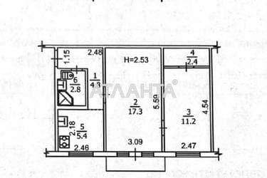 2-rooms apartment apartment by the address st. Bulv Vatslava Gavela (area 45,6 m²) - Atlanta.ua - photo 33