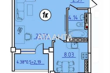 1-кімнатна квартира за адресою вул. Бочарова ген. (площа 39,3 м²) - Atlanta.ua - фото 9