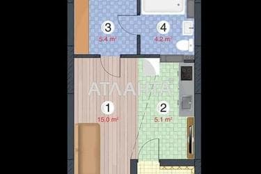 1-room apartment apartment by the address st. Lysogorskiy spusk (area 31,1 m²) - Atlanta.ua - photo 6