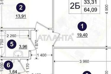 2-комнатная квартира по адресу ул. Промышленная (площадь 64 м²) - Atlanta.ua - фото 16