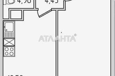 2-комнатная квартира по адресу ул. Сахарова (площадь 46 м²) - Atlanta.ua - фото 22