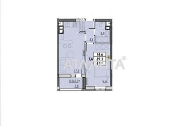 1-room apartment apartment by the address st. Ovidiopolskaya dor (area 41,1 m²) - Atlanta.ua - photo 13