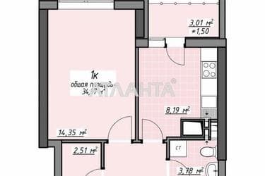 1-комнатная квартира по адресу Глушко ак. Пр. (площадь 35 м²) - фото 16 1-комнатная квартира по адресу Глушко ак. Пр. (площадь 35 м²) - Atlanta.ua - фото 16