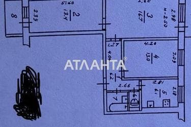 3-комнатная квартира по адресу ул. Бочарова ген. (площадь 62 м²) - Atlanta.ua - фото 24